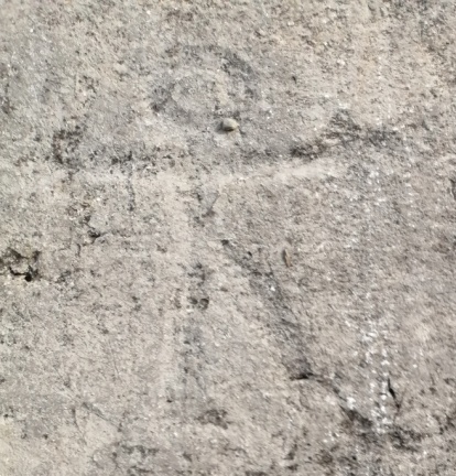 Petroglyphe Mensch